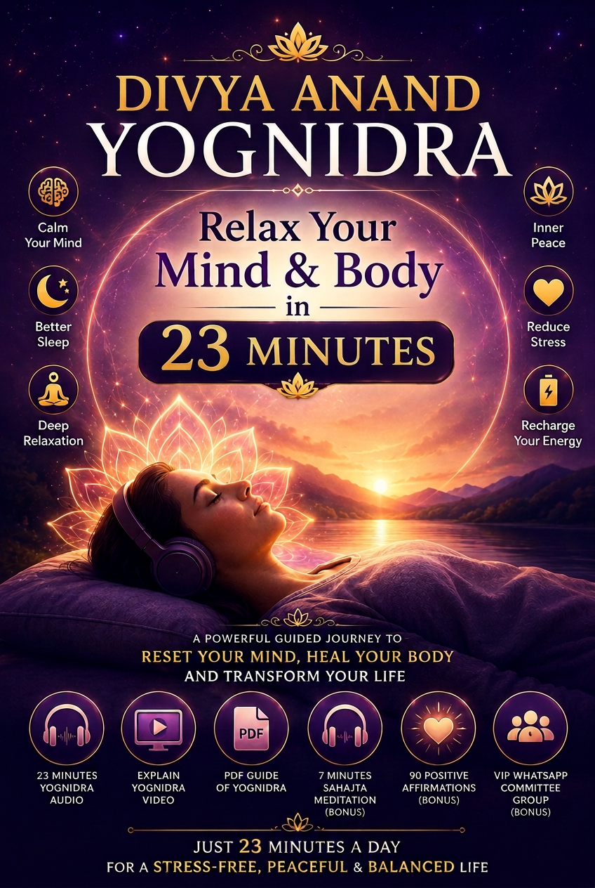 दिव्य आनंद योगनिद्रा — Relax Your Mind & Body in 23 Minutes